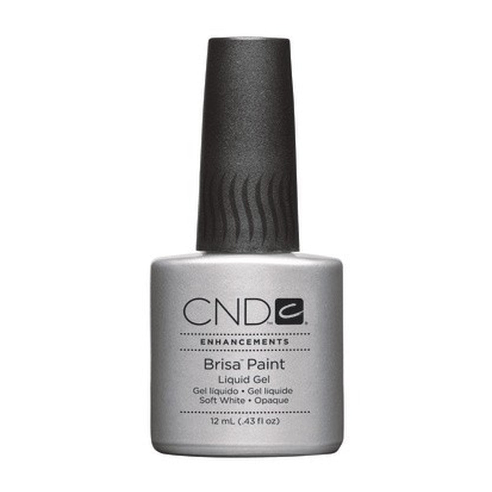 CND Brisa Paint - Liquid Gel Enhancements Soft White 12ml.