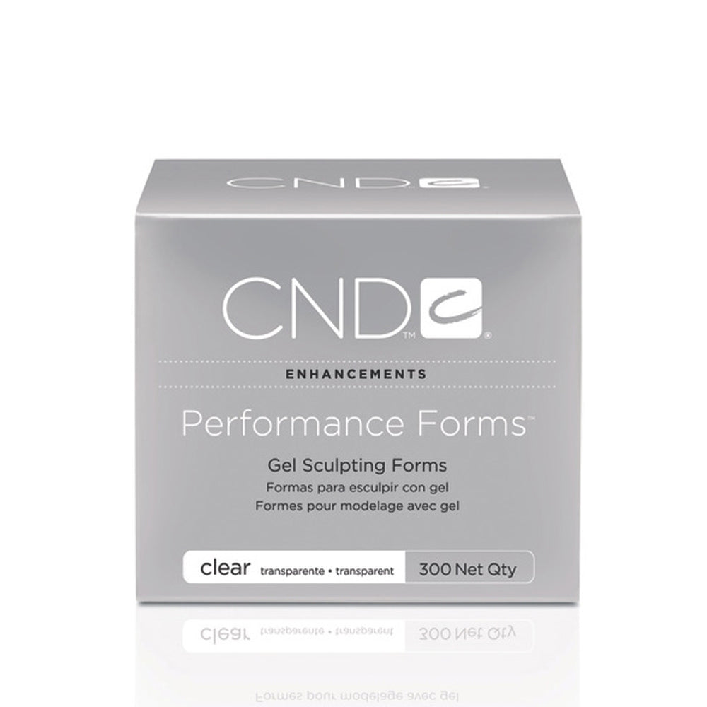 CND Performance Forms - Gel Sculpting Forms Enhancements Clear 300 pack