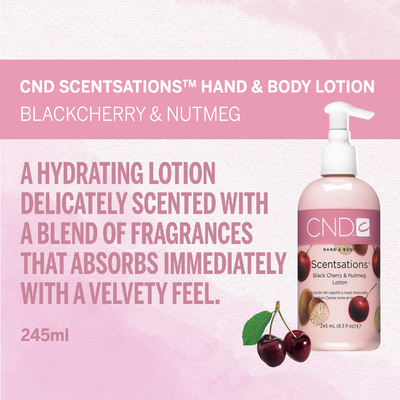 CND Scentsations - Black Cherry & Nutmeg Lotion