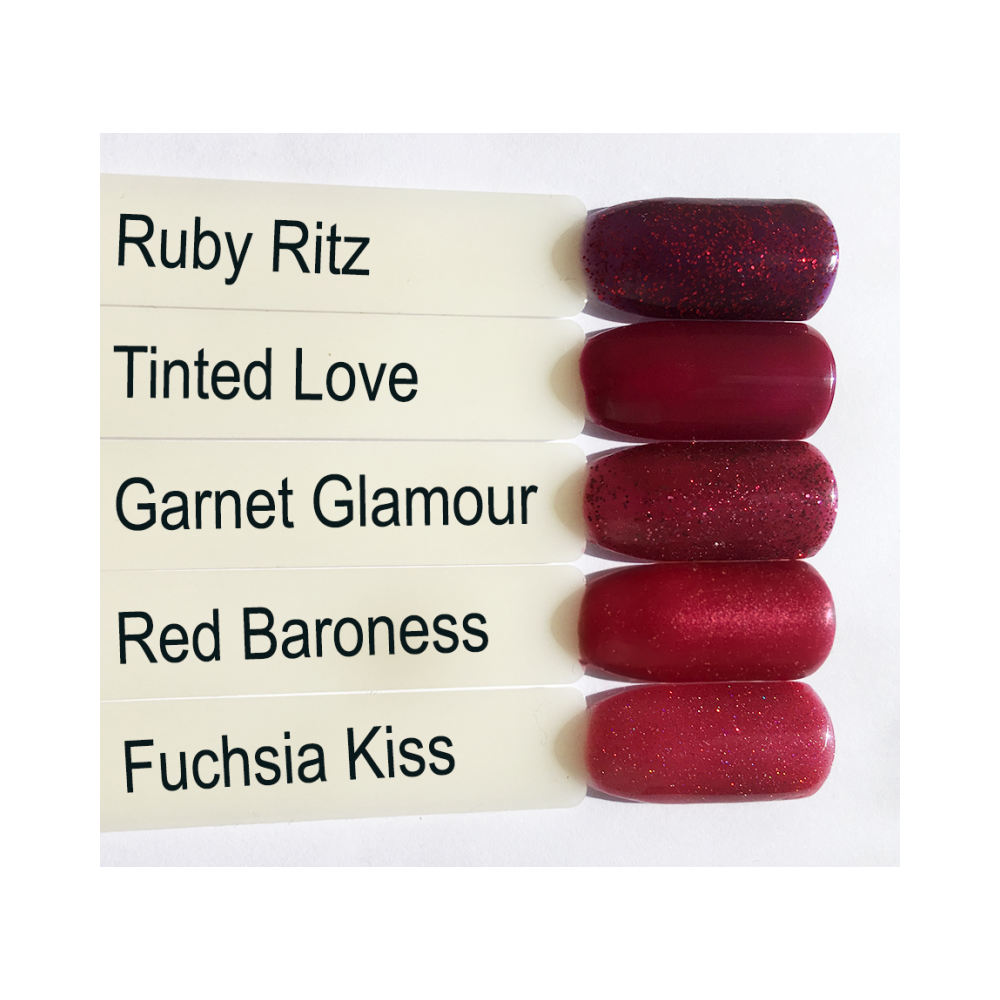 Ryg, ryg, ryg del forælder tryk CND Shellac - Red Baroness – Skyline Beauty Supply