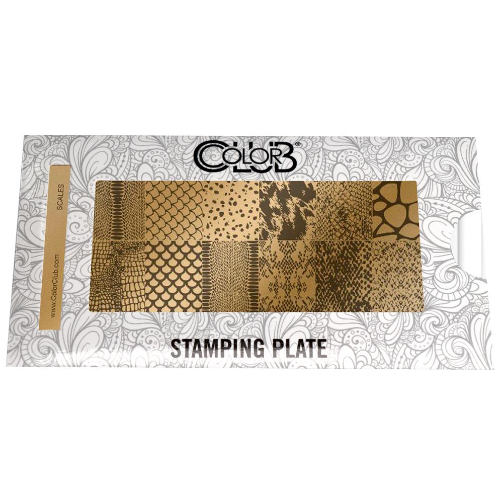 COLOR CLUB - Scales Nail Art Stamping Plate
