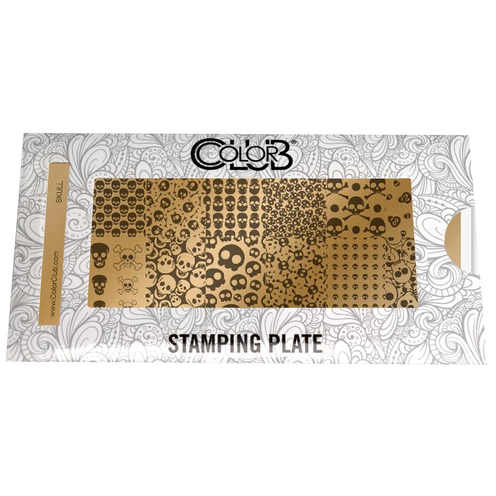 COLOR CLUB - Skulls Nail Art Stamping Plate