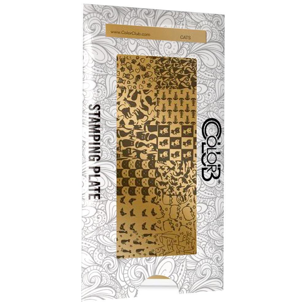COLOR CLUB - Cats Nail Art Stamping Plate