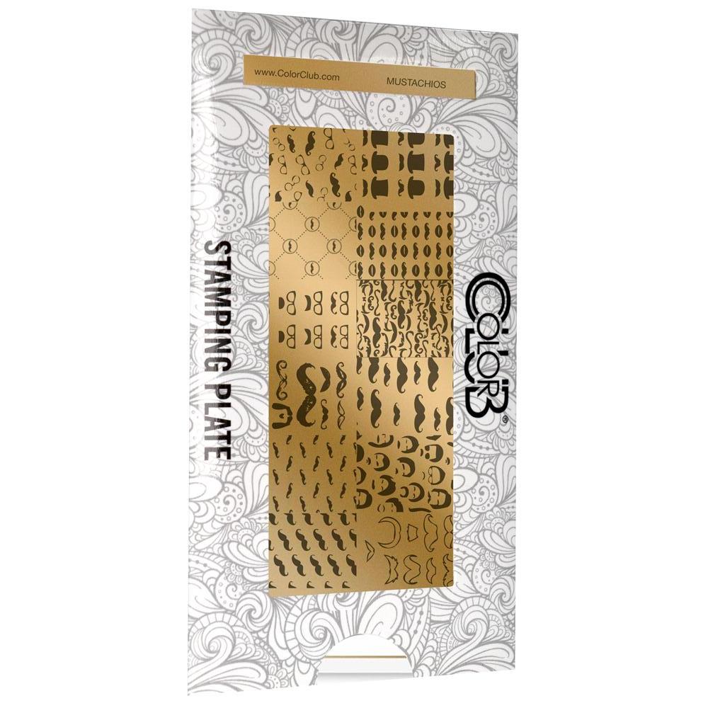COLOR CLUB - Mustachios Nail Art Stamping Plate