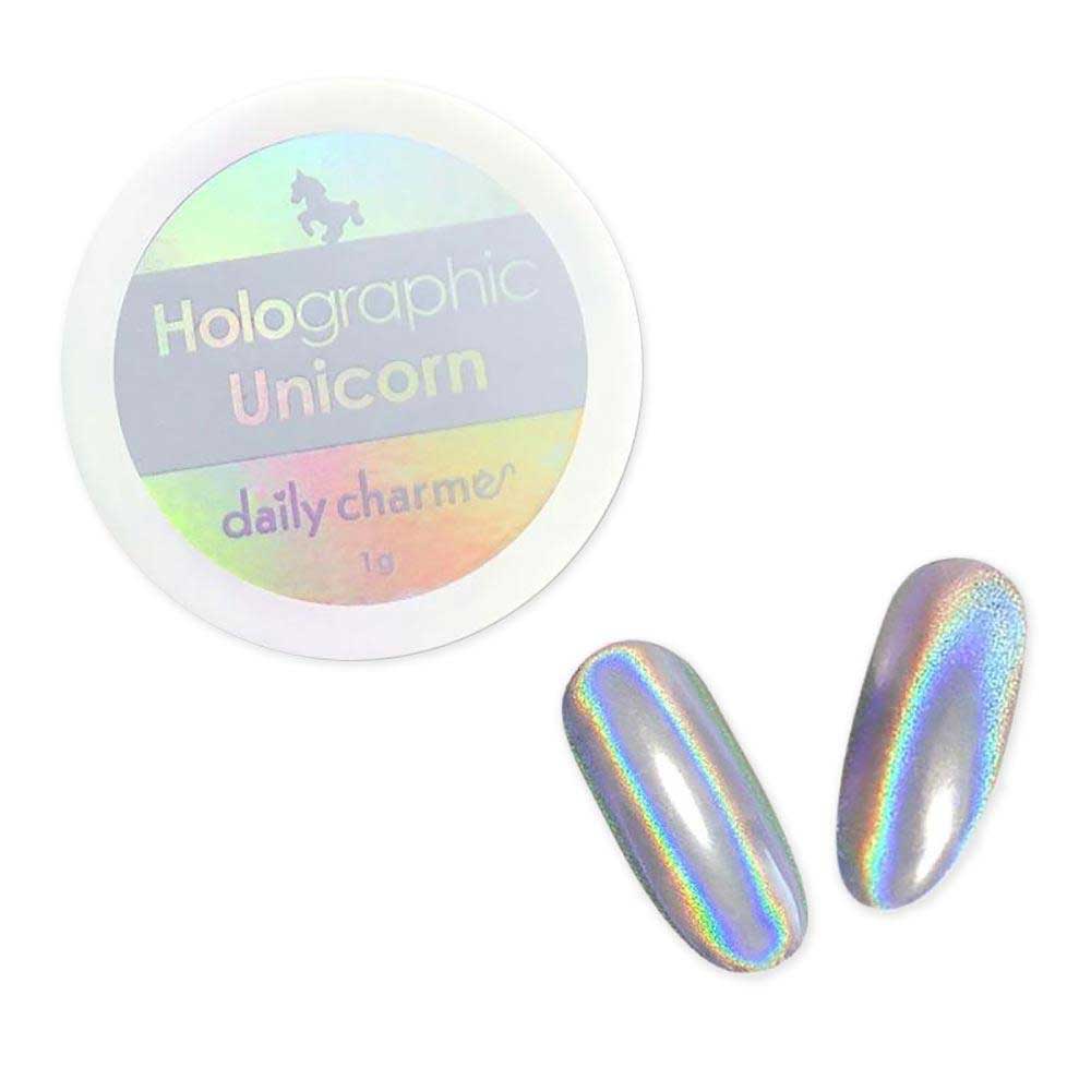 DAILY CHARME - Holographic Silver Unicorn Powder 1g