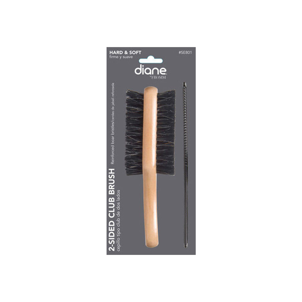 DIANE - 2-Sided Club Brush with Free 7" Styling Comb
