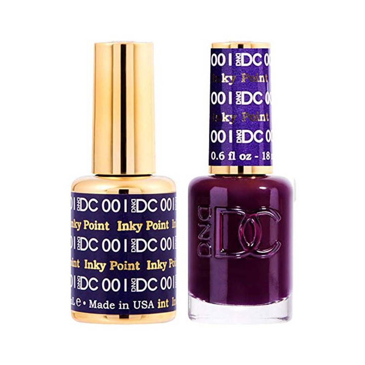 DND / DC Gel Nail Polish Matching Duo - 001 Inky Point