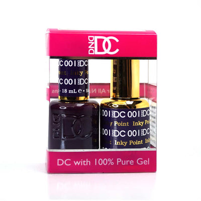DND / DC Gel Nail Polish Matching Duo - 001 Inky Point