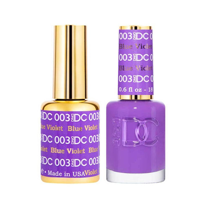 DND / DC Gel Nail Polish Matching Duo - 003 Blue Violet