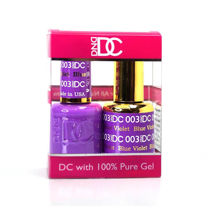 DND / DC Gel Nail Polish Matching Duo - 003 Blue Violet