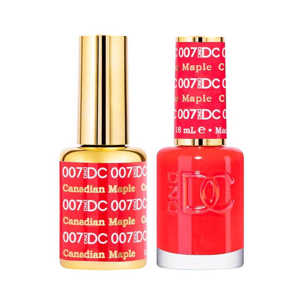 DND / DC Gel Nail Polish Matching Duo - 007 Canadian Maple