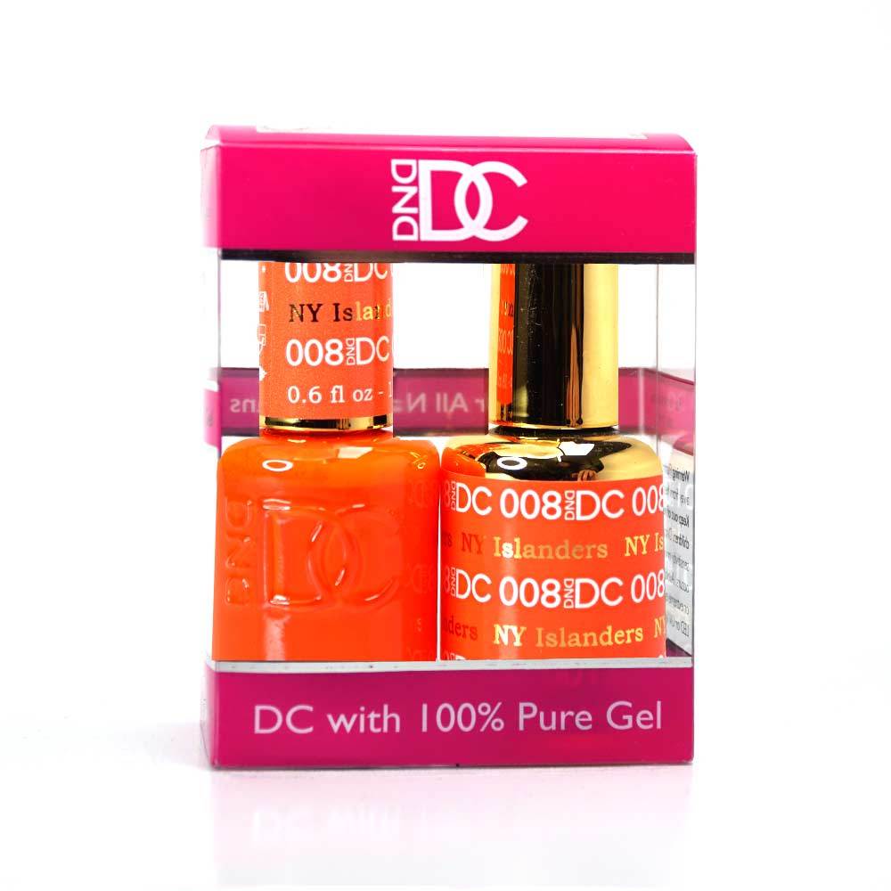 DND / DC Gel Nail Polish Matching Duo - 008 NY Islanders