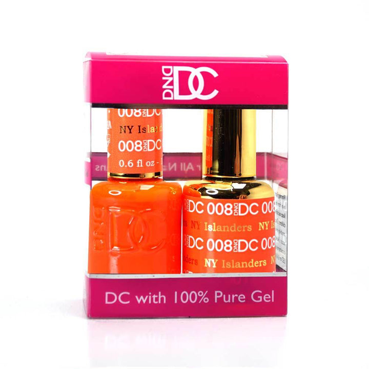 DND / DC Gel Nail Polish Matching Duo - 008 NY Islanders
