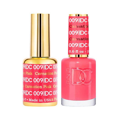DND / DC Gel Nail Polish Matching Duo - 009 Carnation Pink