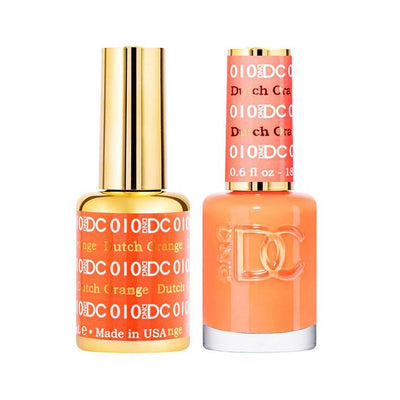DND / DC Gel Nail Polish Matching Duo - 010 Dutch Orange