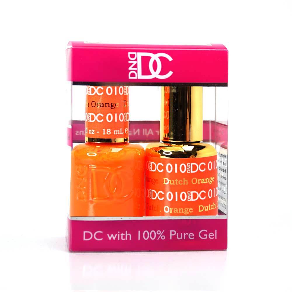 DND / DC Gel Nail Polish Matching Duo - 010 Dutch Orange