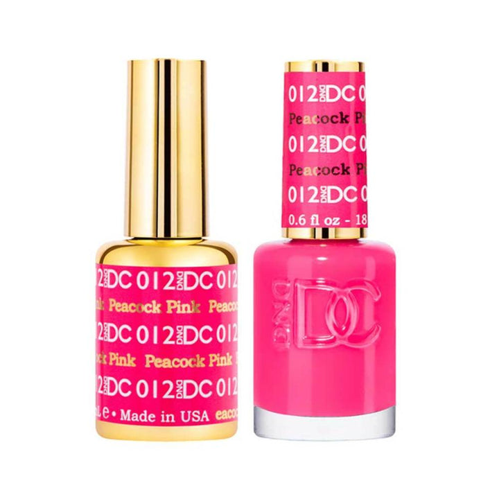 DND / DC Gel Nail Polish Matching Duo - 012 Peacock Pink
