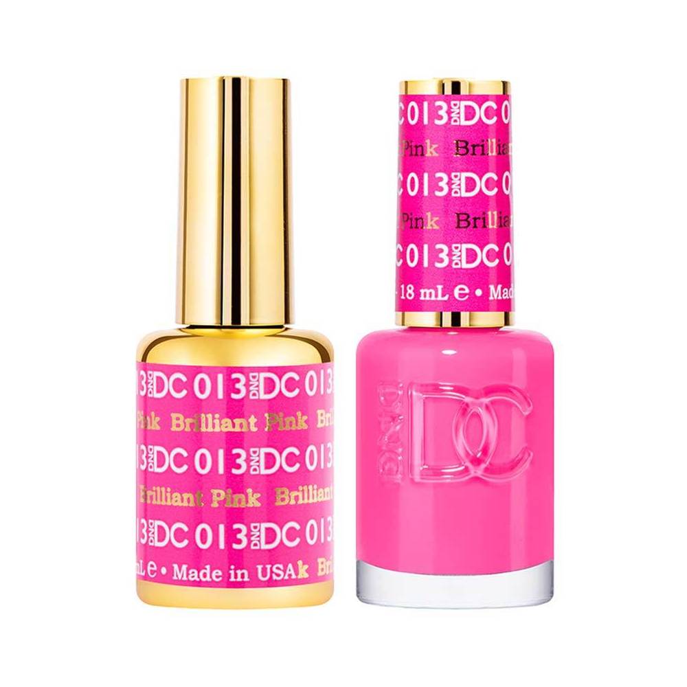 DND / DC Gel Nail Polish Matching Duo - 013 Brilliant Pink
