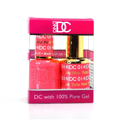 DND / DC Gel Nail Polish Matching Duo - 014 Tulip Pink
