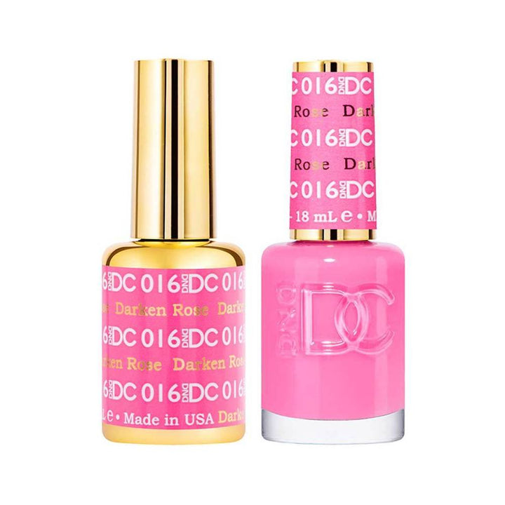 DND / DC Gel Nail Polish Matching Duo - 016 Darken Rose