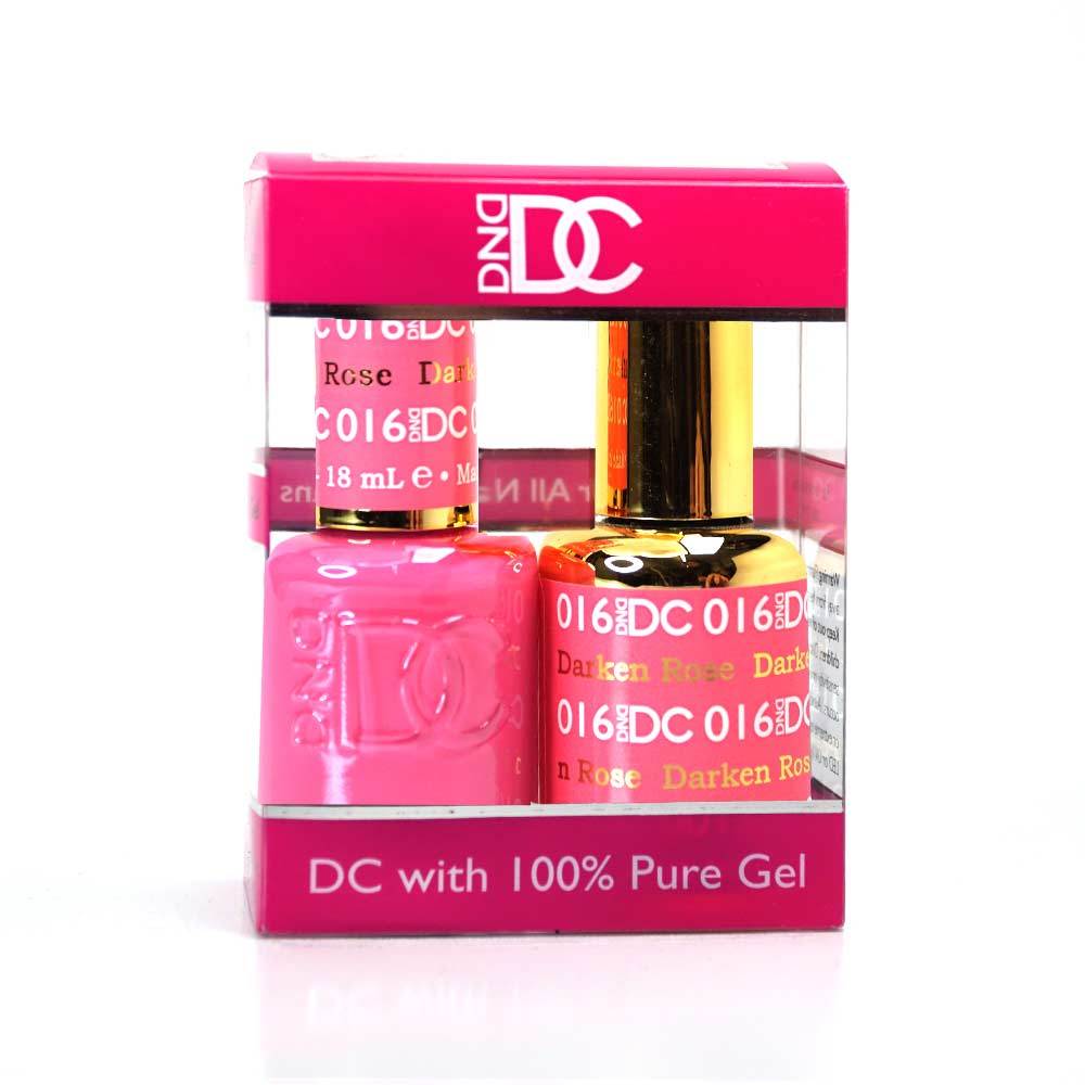 DND / DC Gel Nail Polish Matching Duo - 016 Darken Rose