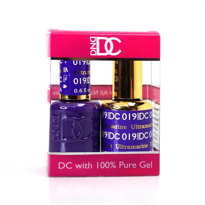 DND / DC Gel Nail Polish Matching Duo - 019 Ultramarine
