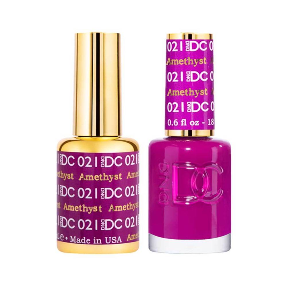 DND / DC Gel Nail Polish Matching Duo - 021 Amethyst
