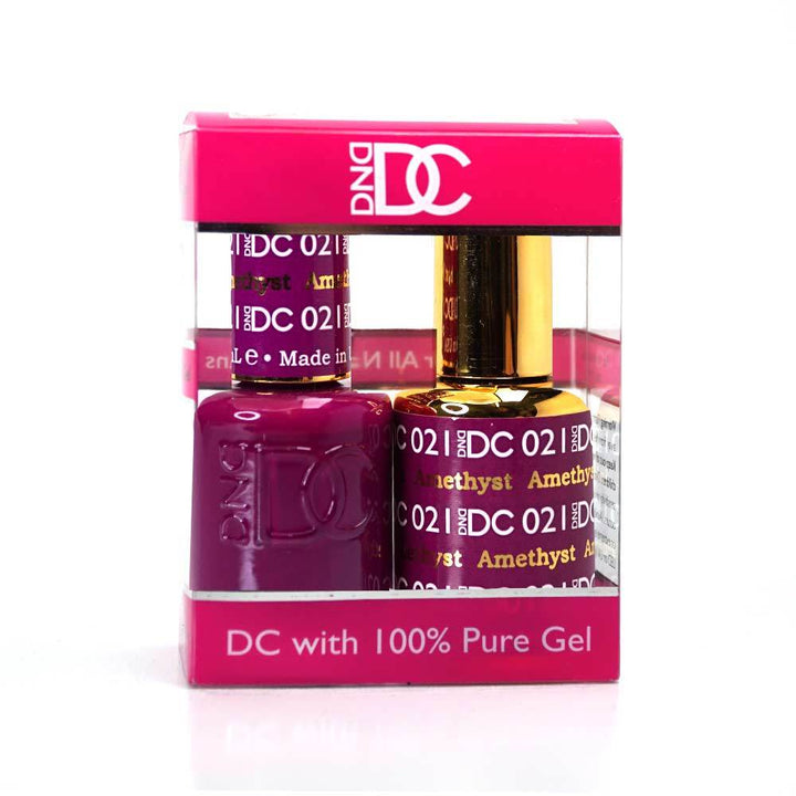 DND / DC Gel Nail Polish Matching Duo - 021 Amethyst