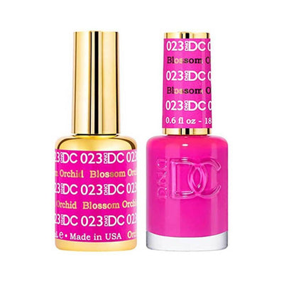 DND / DC Gel Nail Polish Matching Duo - 023 Blossom Orchid
