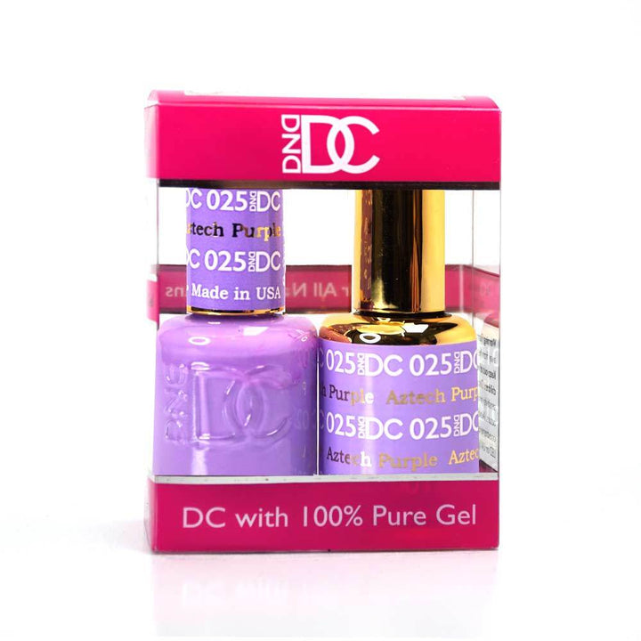 DND / DC Gel Nail Polish Matching Duo - 025 Aztech Purple