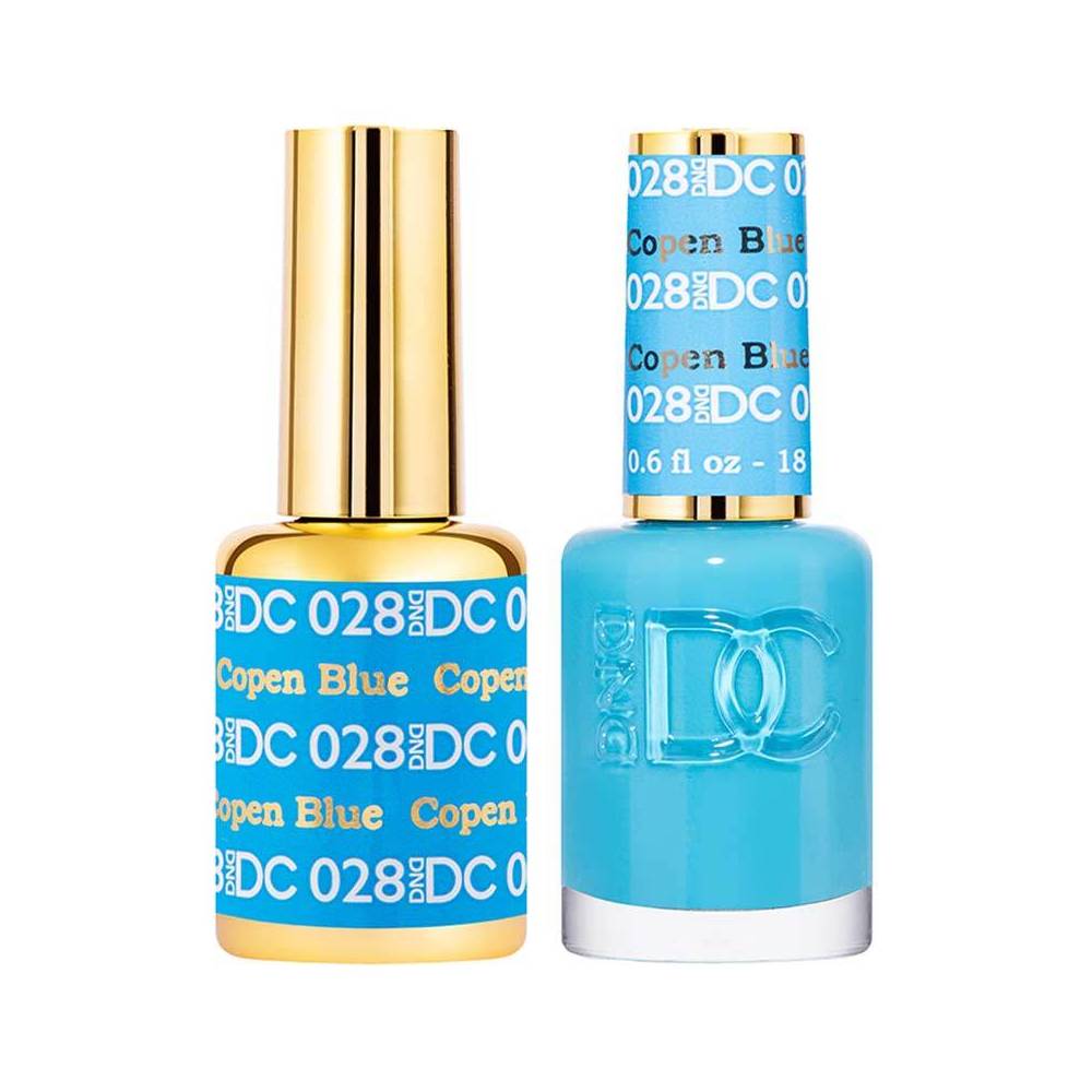 DND / DC Gel Nail Polish Matching Duo - 028 Copen Blue