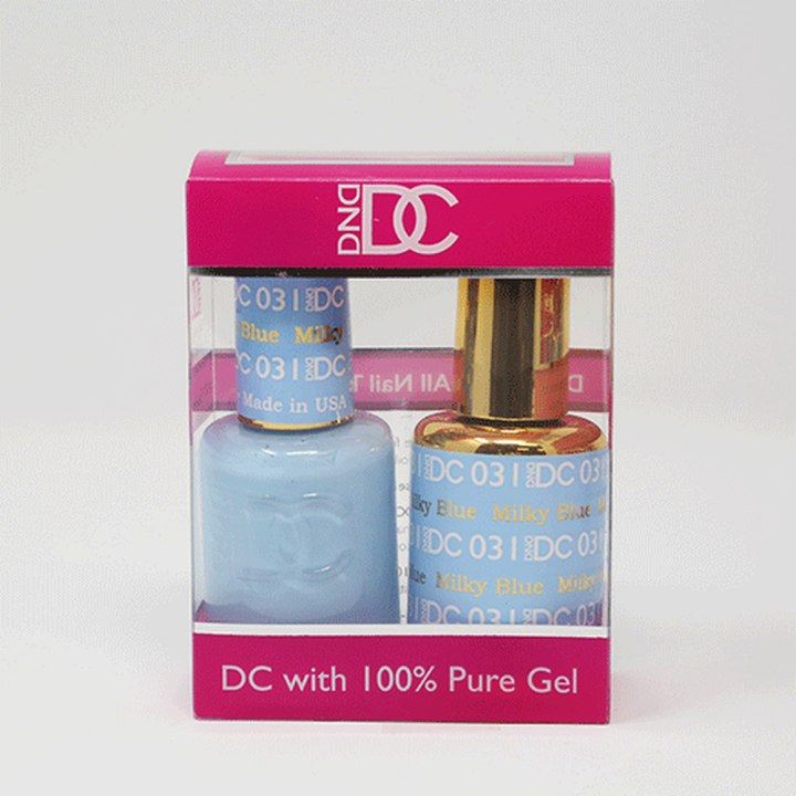 DND / DC Gel Nail Polish Matching Duo - 031 Milky Blue