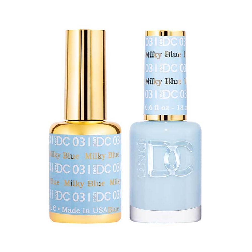 DND / DC Gel Nail Polish Matching Duo - 031 Milky Blue