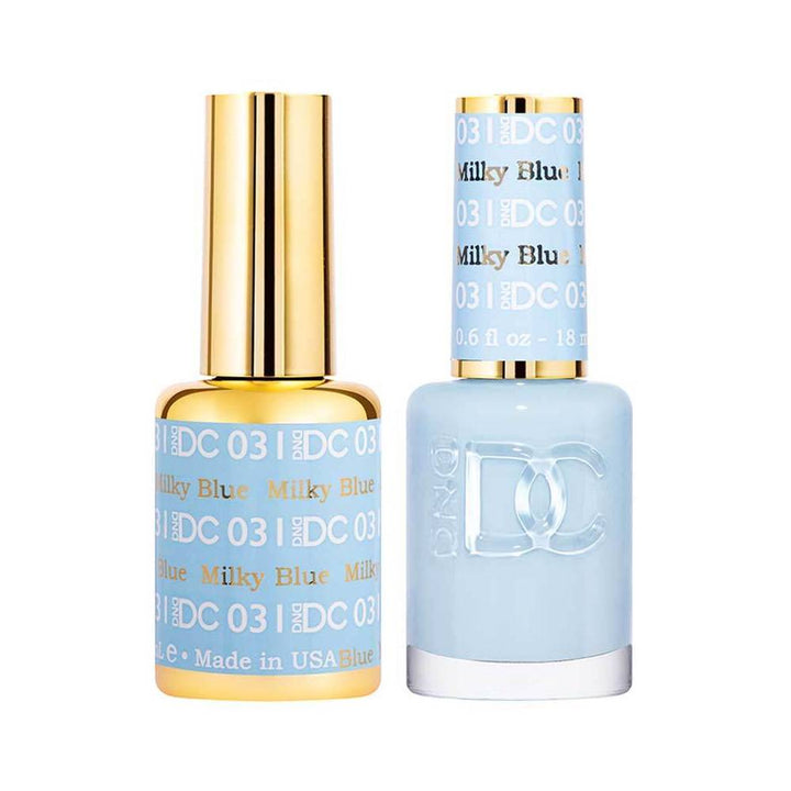 DND / DC Gel Nail Polish Matching Duo - 031 Milky Blue