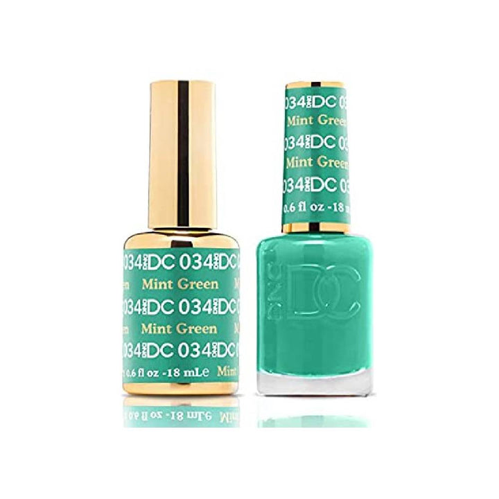 DND / DC Gel Nail Polish Matching Duo - 034 Mint Green