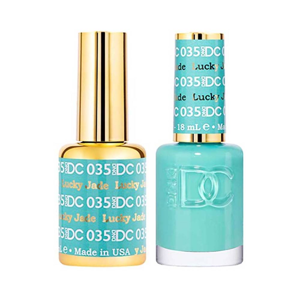 DND / DC Gel Nail Polish Matching Duo - 035 Lucky Jade