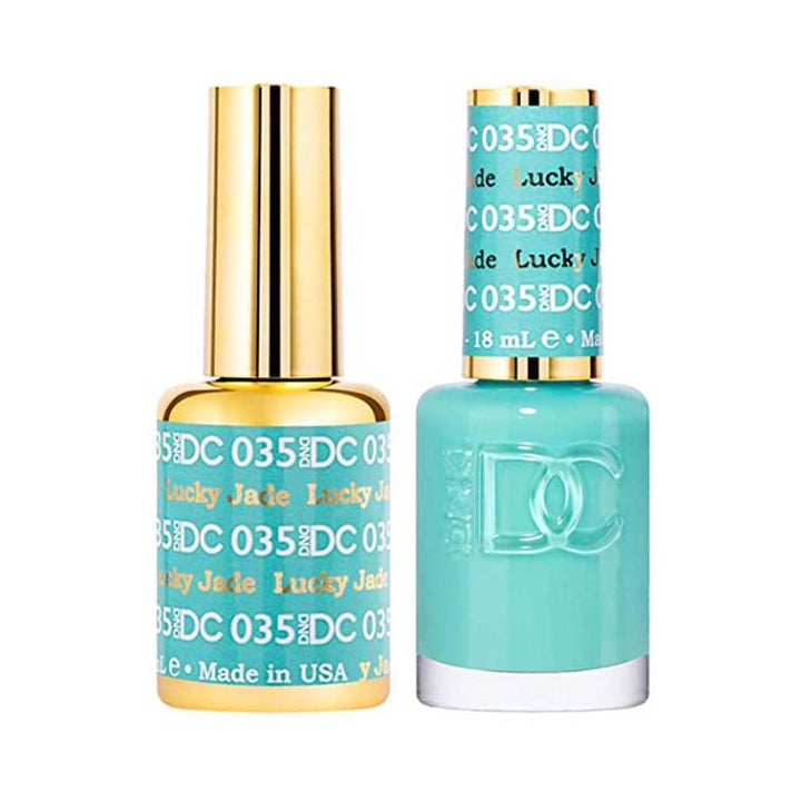 DND / DC Gel Nail Polish Matching Duo - 035 Lucky Jade