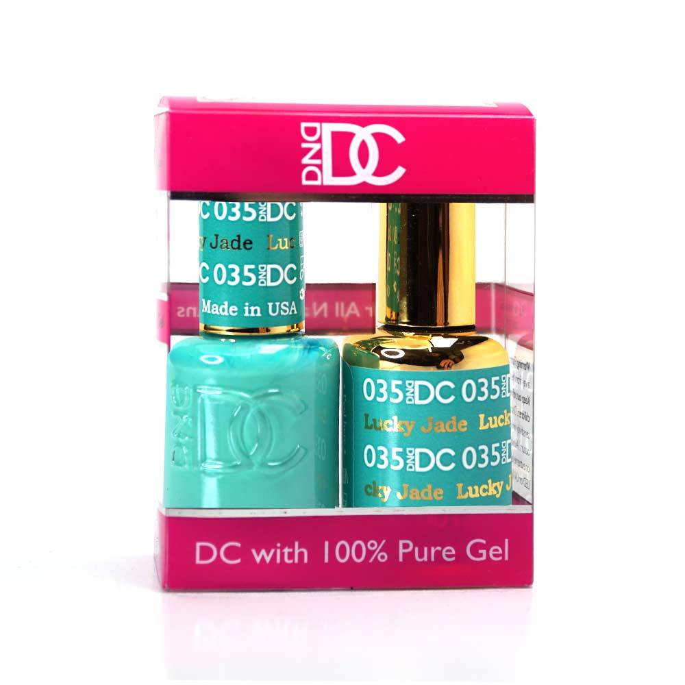 DND / DC Gel Nail Polish Matching Duo - 035 Lucky Jade