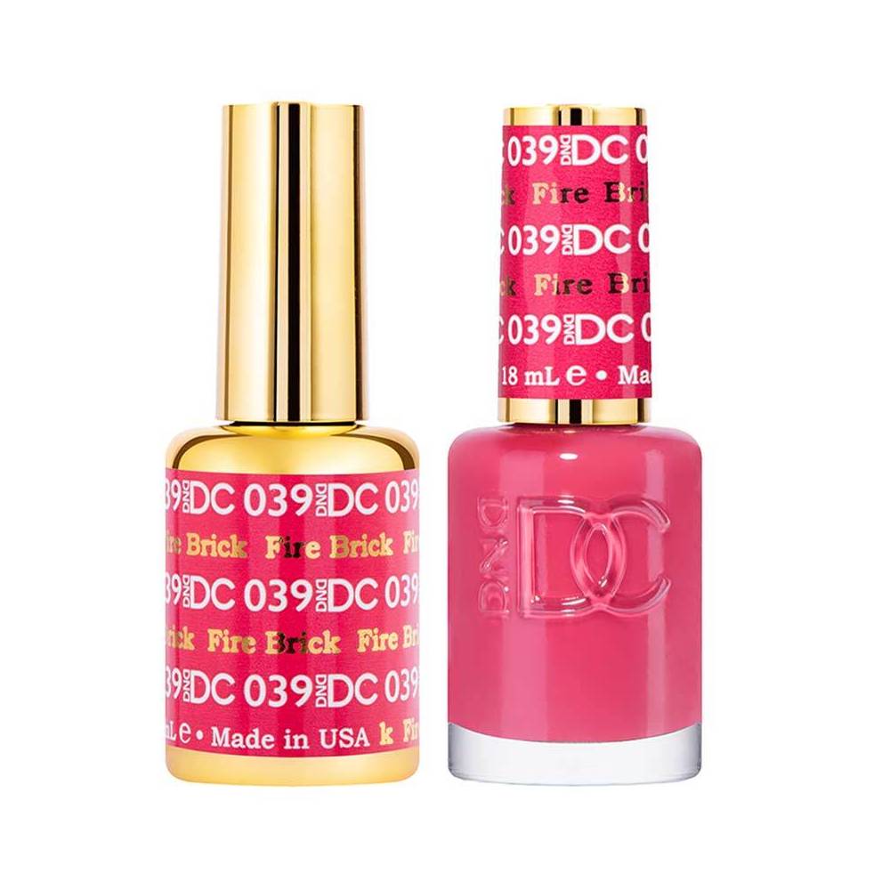 DND / DC Gel Nail Polish Matching Duo - 039 Fire Brick