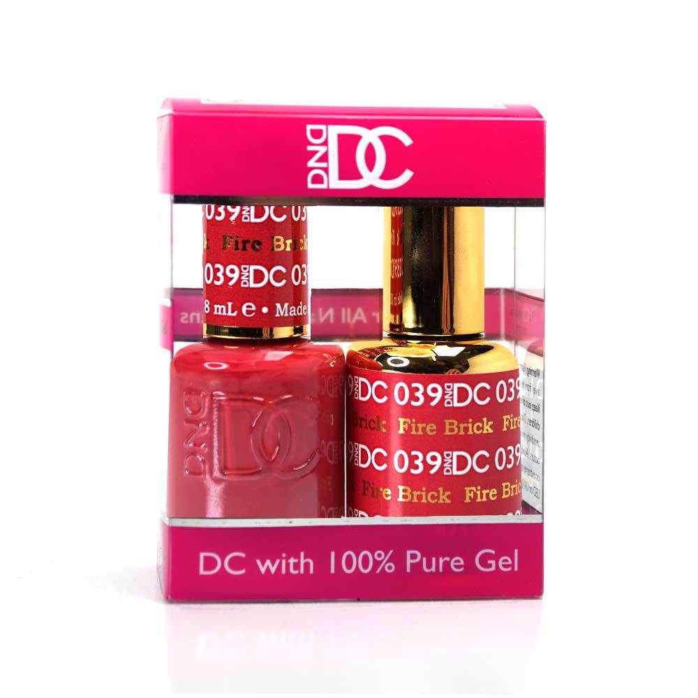 DND / DC Gel Nail Polish Matching Duo - 039 Fire Brick
