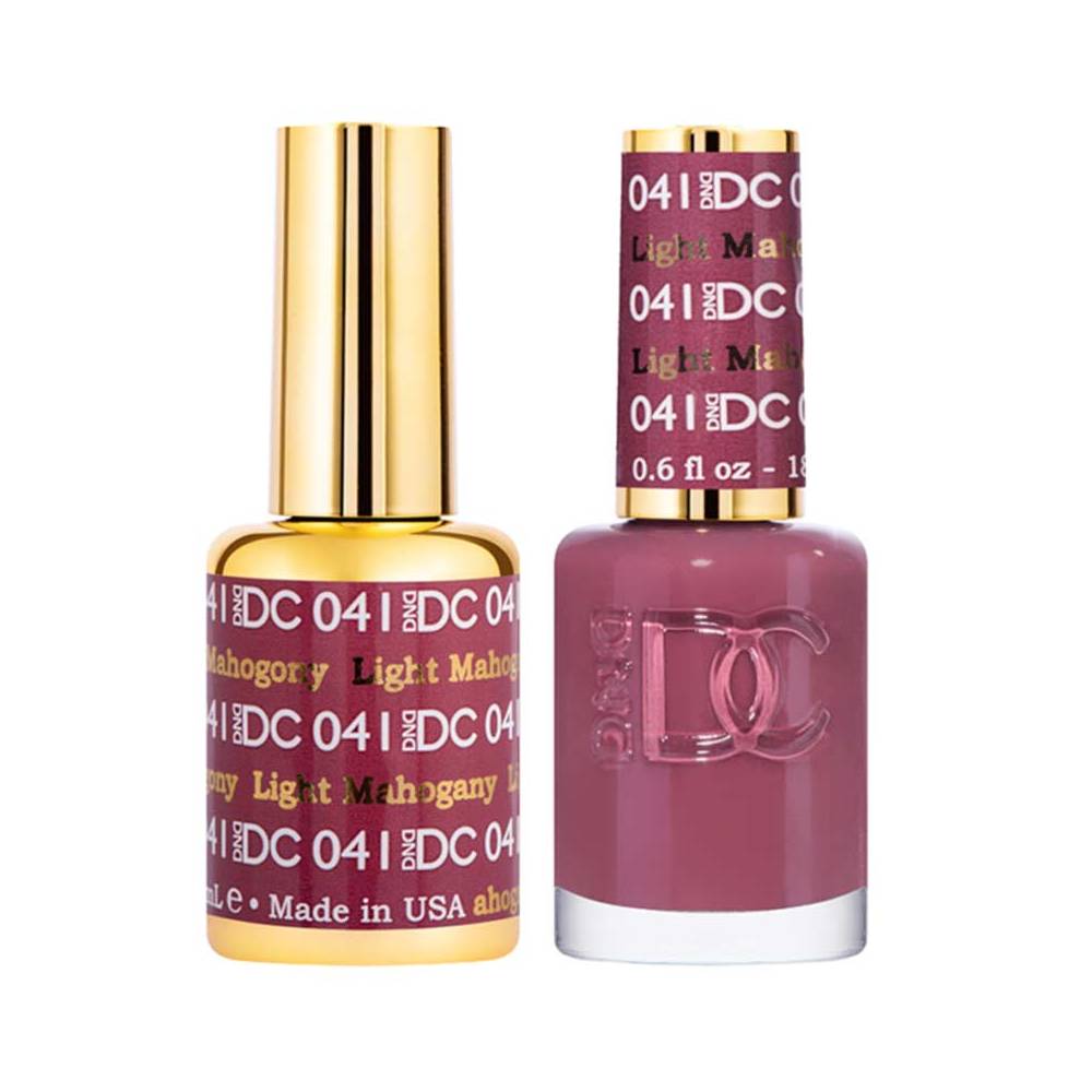 DND / DC Gel Nail Polish Matching Duo - 041 Light Mahogany