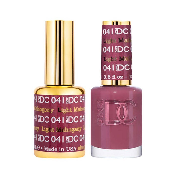 DND / DC Gel Nail Polish Matching Duo - 041 Light Mahogany