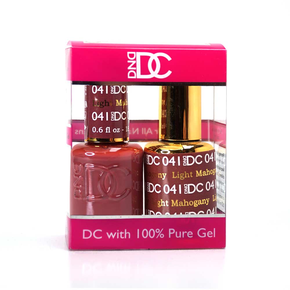 DND / DC Gel Nail Polish Matching Duo - 041 Light Mahogany