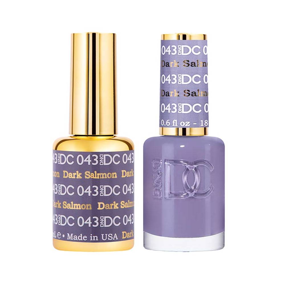 DND / DC Gel Nail Polish Matching Duo - 043 Dark Salmon