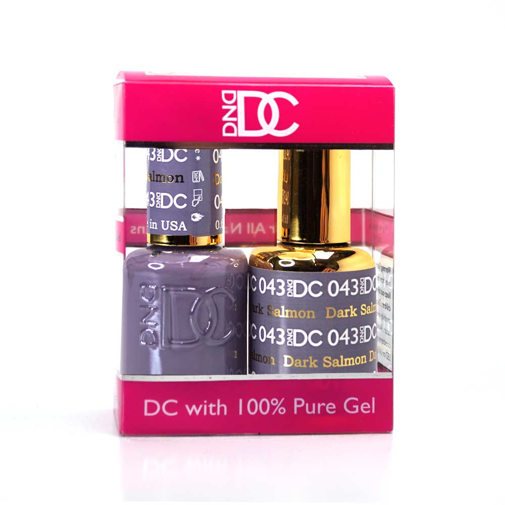 DND / DC Gel Nail Polish Matching Duo - 043 Dark Salmon