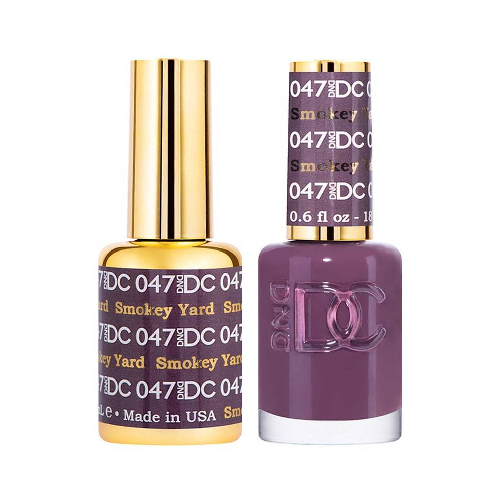 DND / DC Gel Nail Polish Matching Duo - 047 Smokey Yard