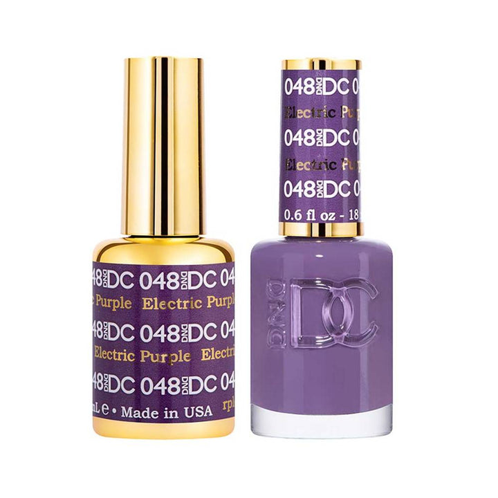 DND / DC Gel Nail Polish Matching Duo - 048 Electric Purple