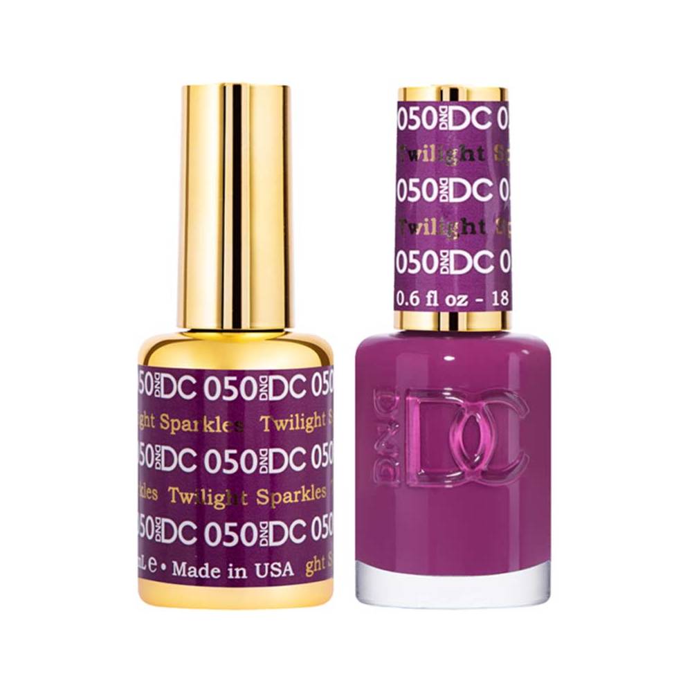 DND / DC Gel Nail Polish Matching Duo - 050 Twilight Sparkles