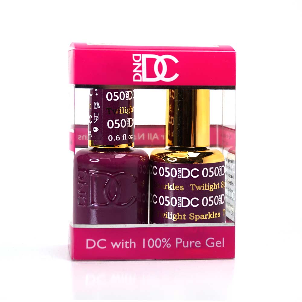 DND / DC Gel Nail Polish Matching Duo - 050 Twilight Sparkles