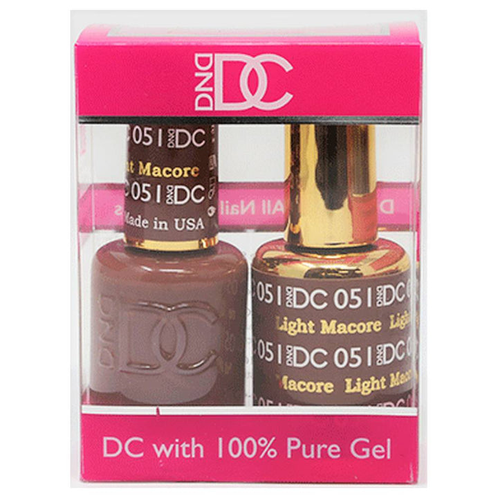 DND / DC Gel Nail Polish Matching Duo - 051 Light Macore